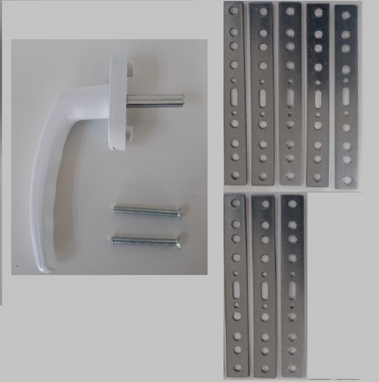 Accessoires Accessoires complèt pour fenêtres lot2 pvc blanc 8 ancres