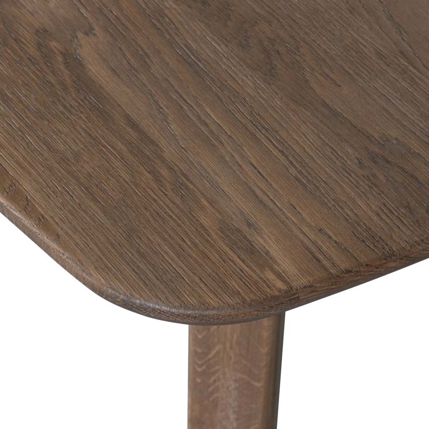 Table Taylor en chêne rectangulaire brune 220x100cm