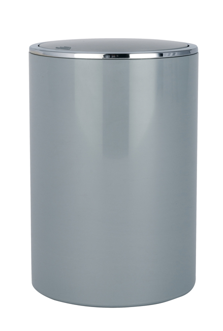 Afvalemmer Wenko Inca 5L grijs D18.5 cm H25.5 cm
