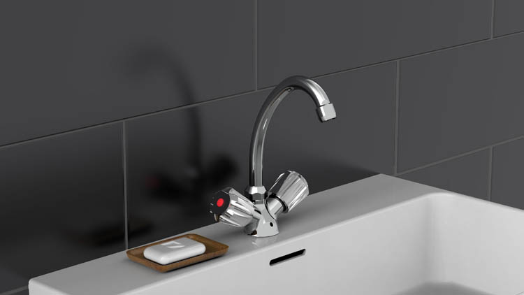 Wastafelkraan Seppe chroom