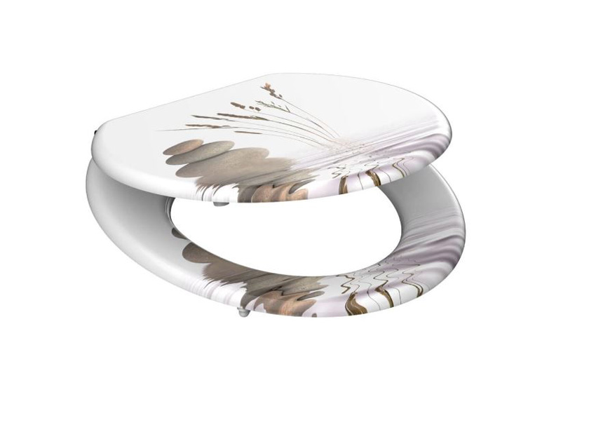 Siège de WC motif zen