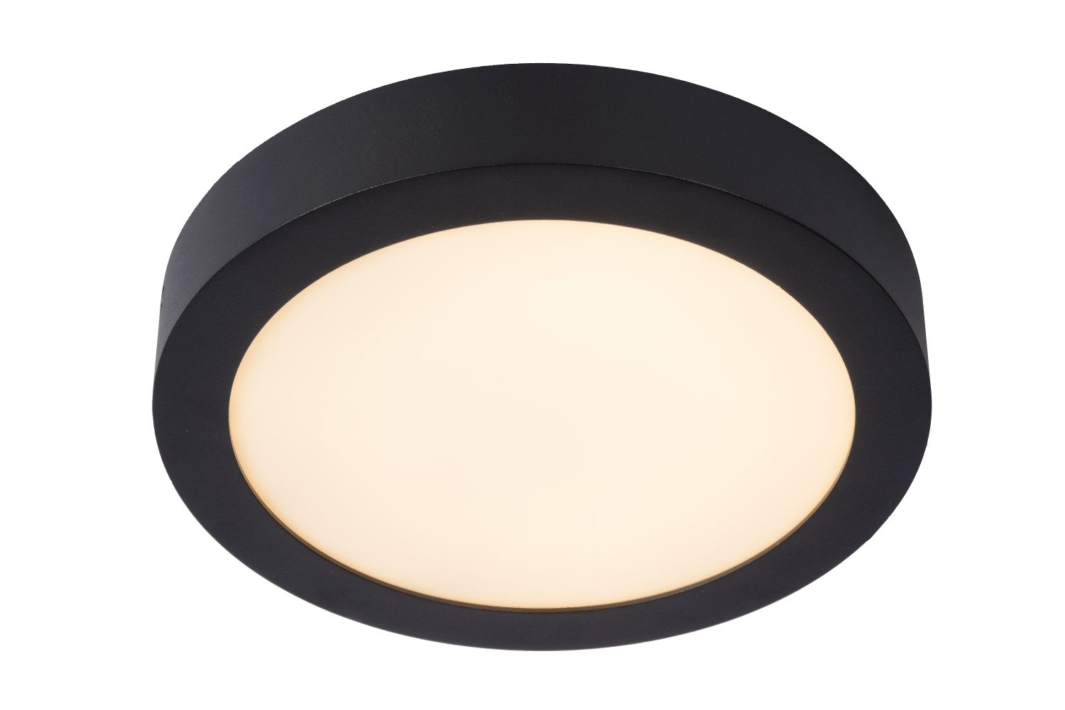Plafondlamp - zwart - rond - dimbaar - Ø23,5cm - LED - 15W - IP44