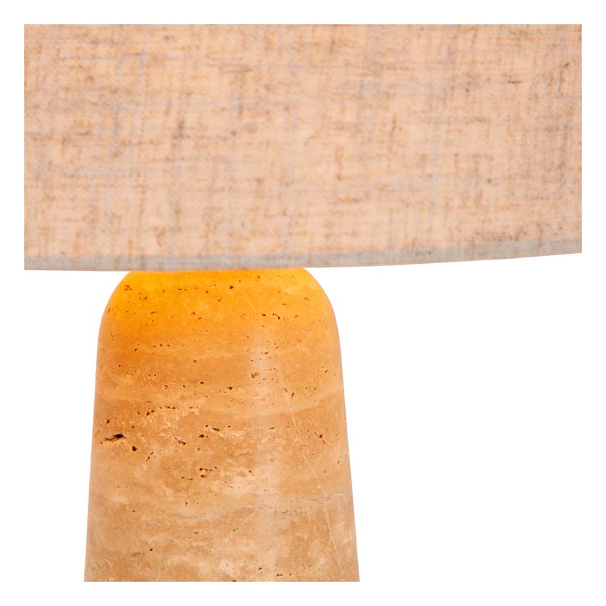 Lucide NIMUE - Lampe de table - Ø 30 cm - 1xE27 - Taupe