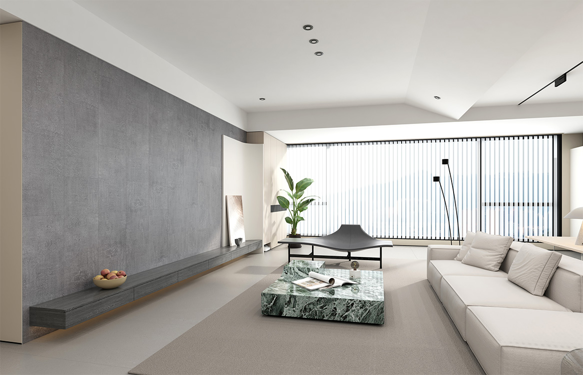 Panneau mural Denver SPC gris 37x65x0,4cm