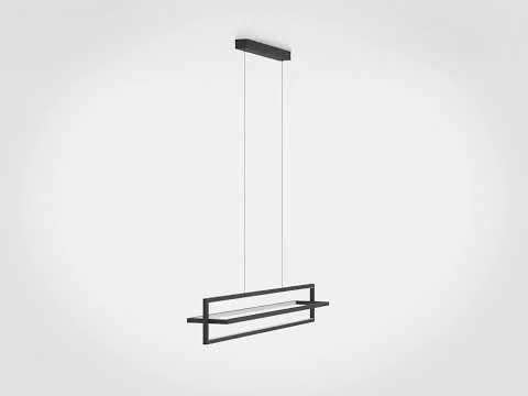 Hanglamp Sibe zwart led  34W kantelbaar