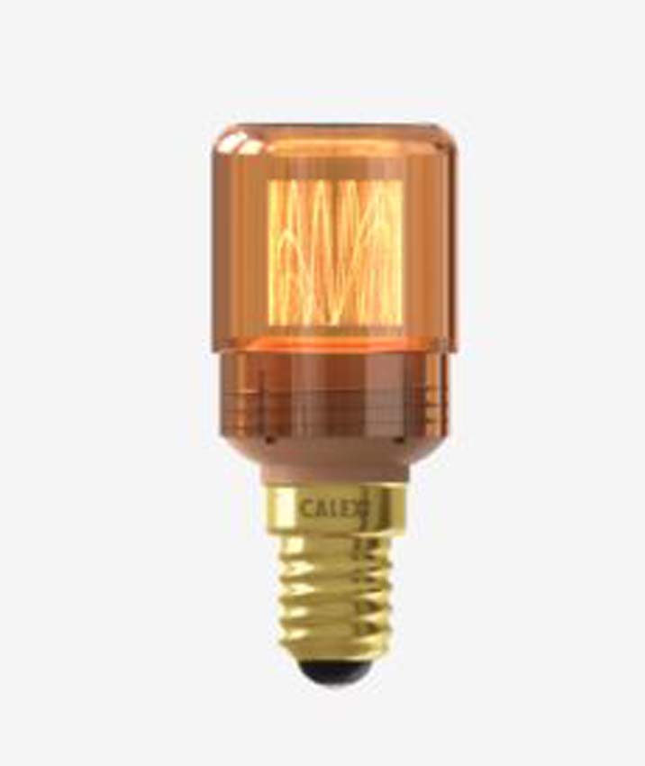 Lampe LED - Doré - Ø3x7cm - Dimmable - E14 - 1x2,3W - 65lm - 1800K - 1 pièce