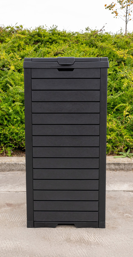 Poubelle d'extérieur anthracite simple