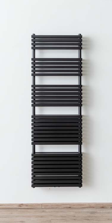 Radiateur sèche-serviette Dania double noir mat 181,5 x 60 cm 2286 Watt