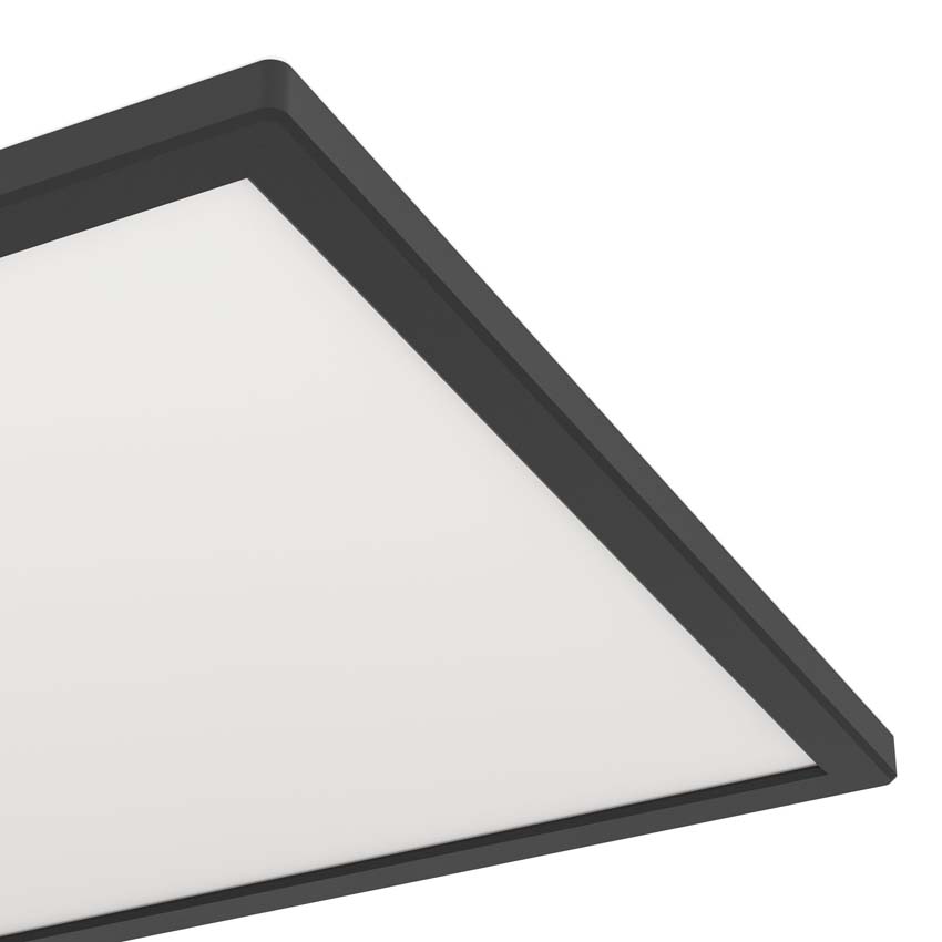 Plafondlamp - Zwart - 39x39cm - LED - 1x24W - 2700-6500K - IP44