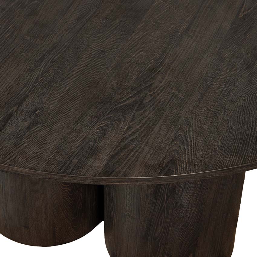 Tafel Annieke uit MDF rond bruin Ø140cm