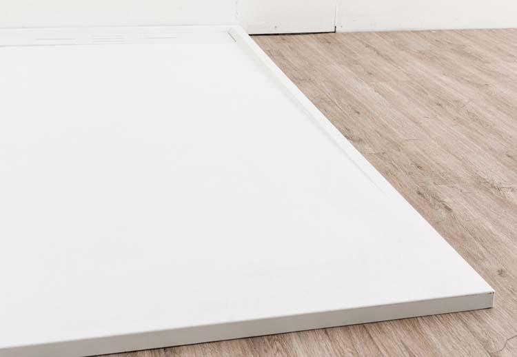 Receveur de douche Moana SMC blanc mat aspect ardoise 180x90cm