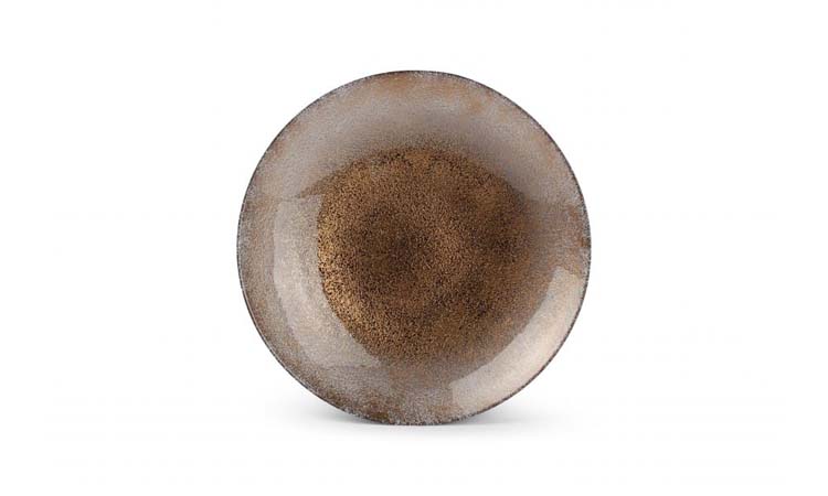 Plat décoratif Cosmo verre sunset 33x6 cm