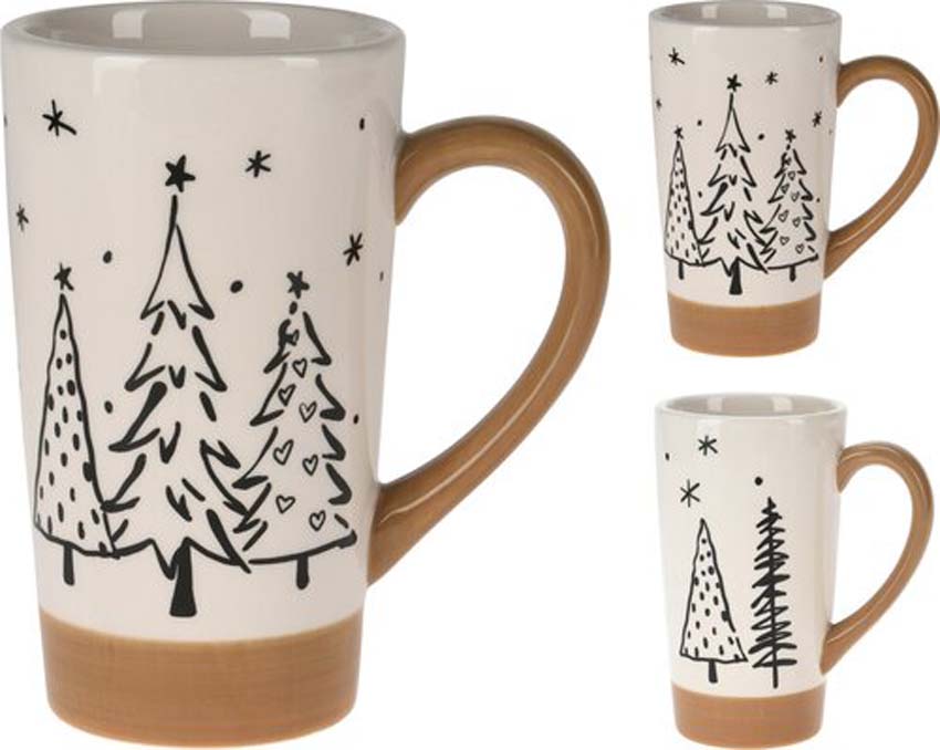 Beker Kerstboom 15cm - 2 assortimenten