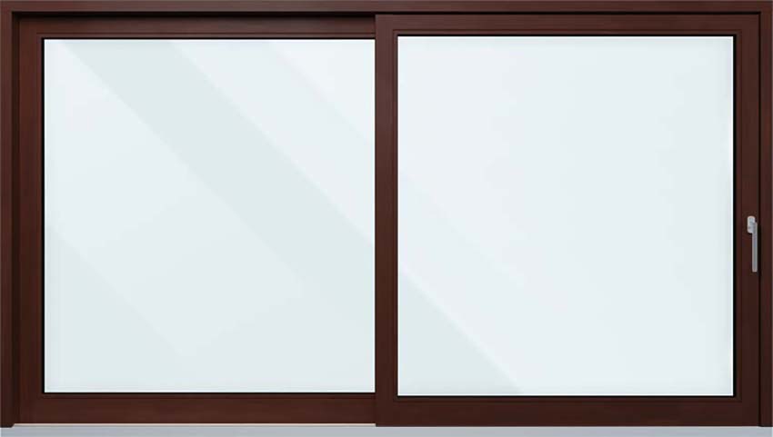 Hefschuifraam hout Meranti Ribe Lapacho  R>L Br3000 x H2150 mm