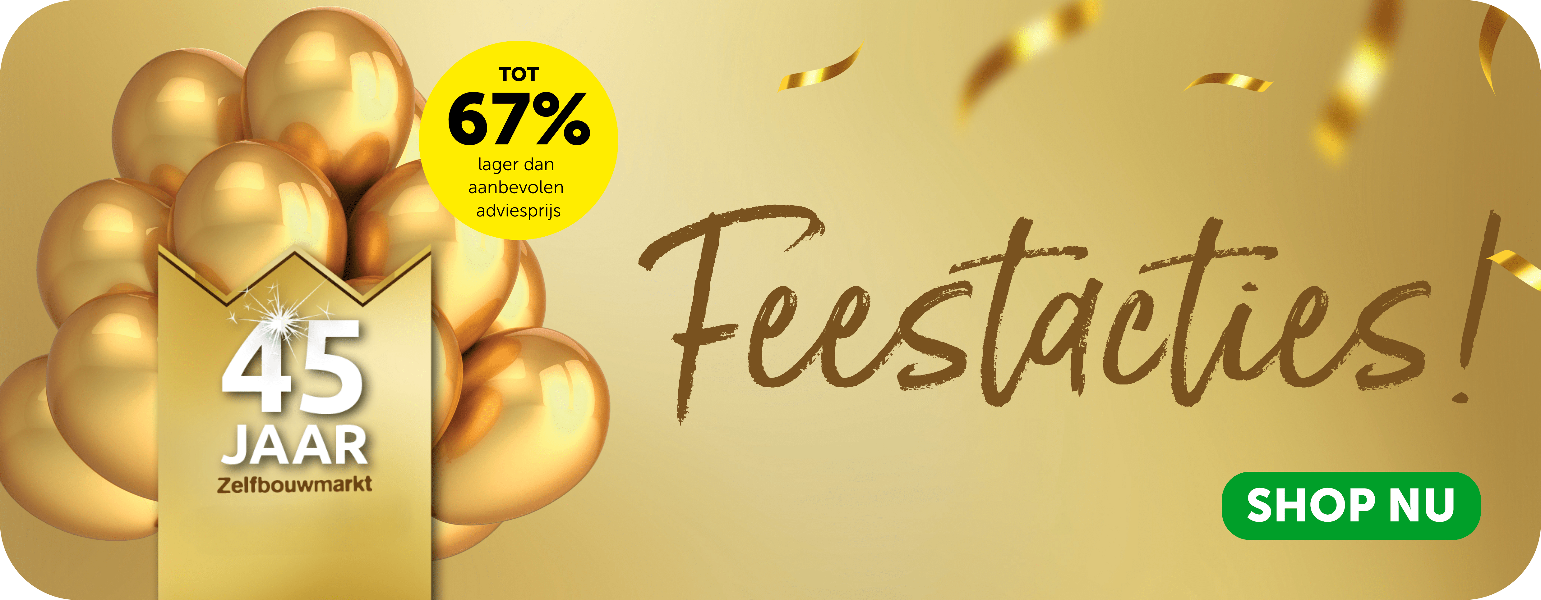 Feestacties bij Zelfbouwmarkt