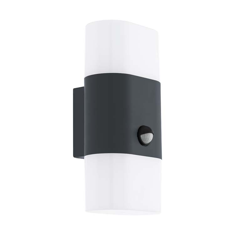 Eclairage salle de bains applique murale anthracite senseur IP44