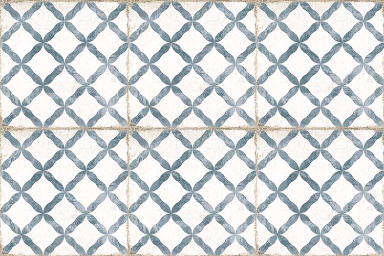 Patroontegel Raffy Dorset blue 20x20cm