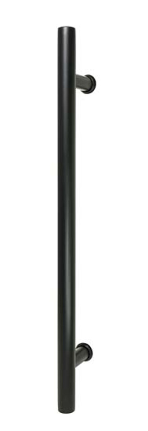 Complete glazen binnendeur Skyline Night mat 73x201cm zwarte ronde trekker + scharnieren