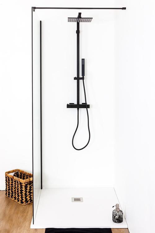 Receveur de douche Minimalism composite avec gelcoat blanc 90x90cm