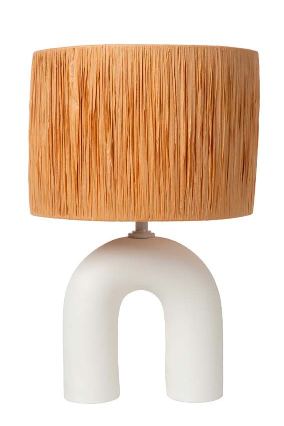 Lampe de table - 1xE27 - Blanc