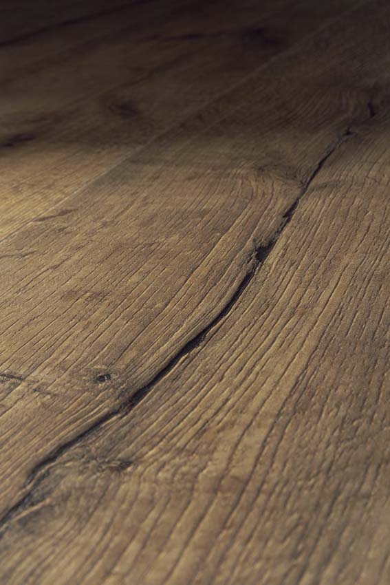 Vinyl vloer Floorify Café René plank 4,5mm bruin eik 152,4x22,5cm