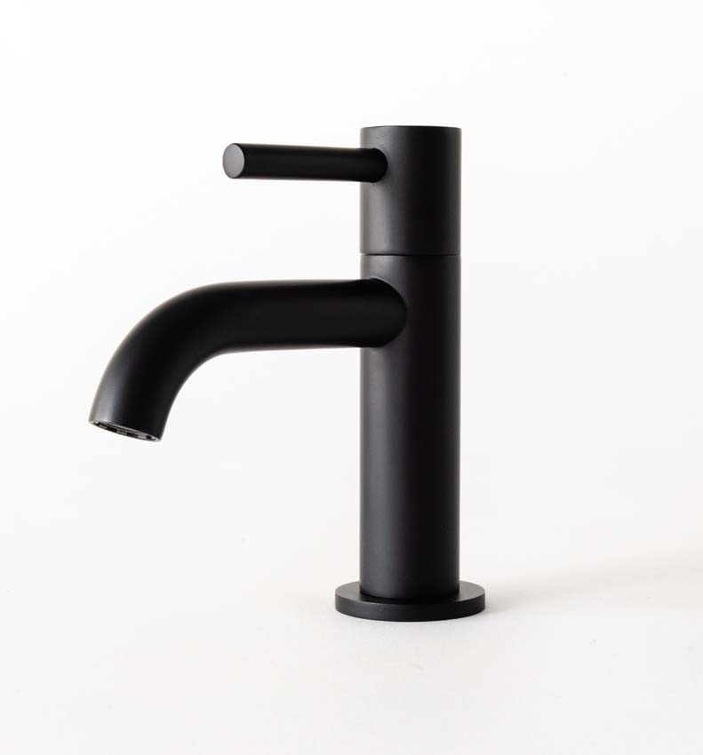 Robinet d'eau froide Miley slim noir mat