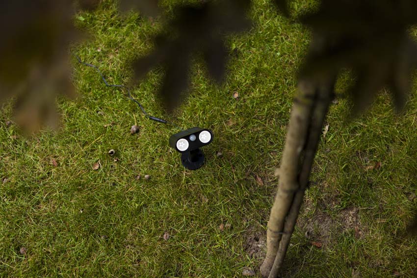 Spot de jardin d'extérieur Nox Solar - noir - dimmable - 8.2W - 5000K - IP55 - avec détecteur de mouvement
