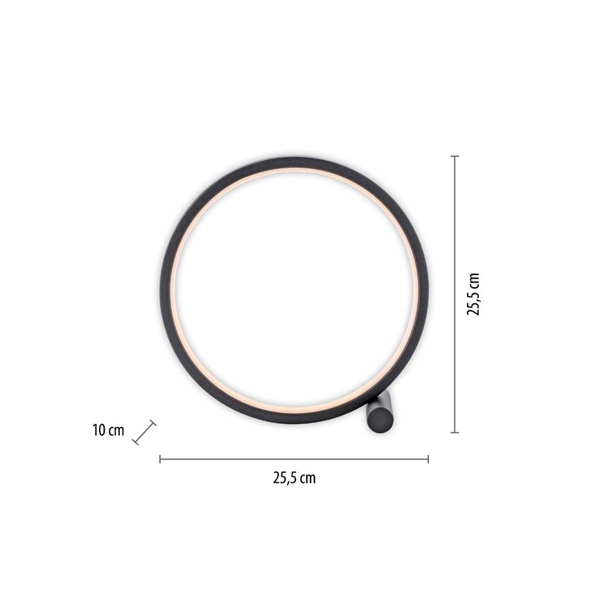 Tafellamp zwart incl LED lamp 1290 lumen 10.5W