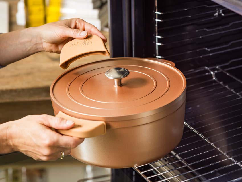 Marmite avec couvercle Dagelijkse Kost Proline cuivre Ø26cm avec revêtement antiadhésif