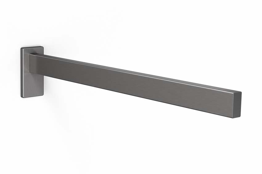 Handdoekhouder Zack Linea 1 stang grafiet 42 cm