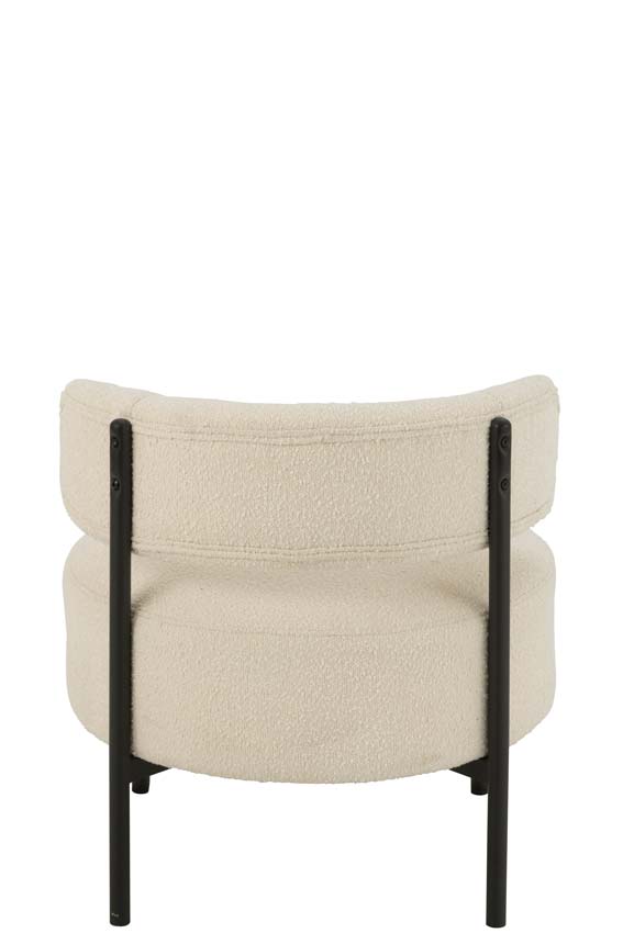 Lounge stoel Boucle wit Lounge stoel Boucle wit