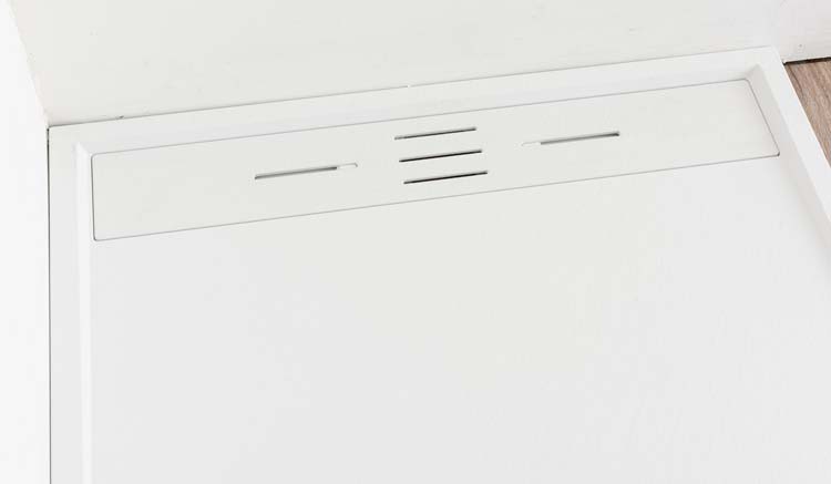 Receveur de douche Moana SMC blanc mat aspect ardoise 90x90cm