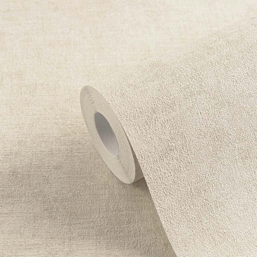 Vinyle sur papier peint intissé uni losanges gris clair/beige 0,53x10m