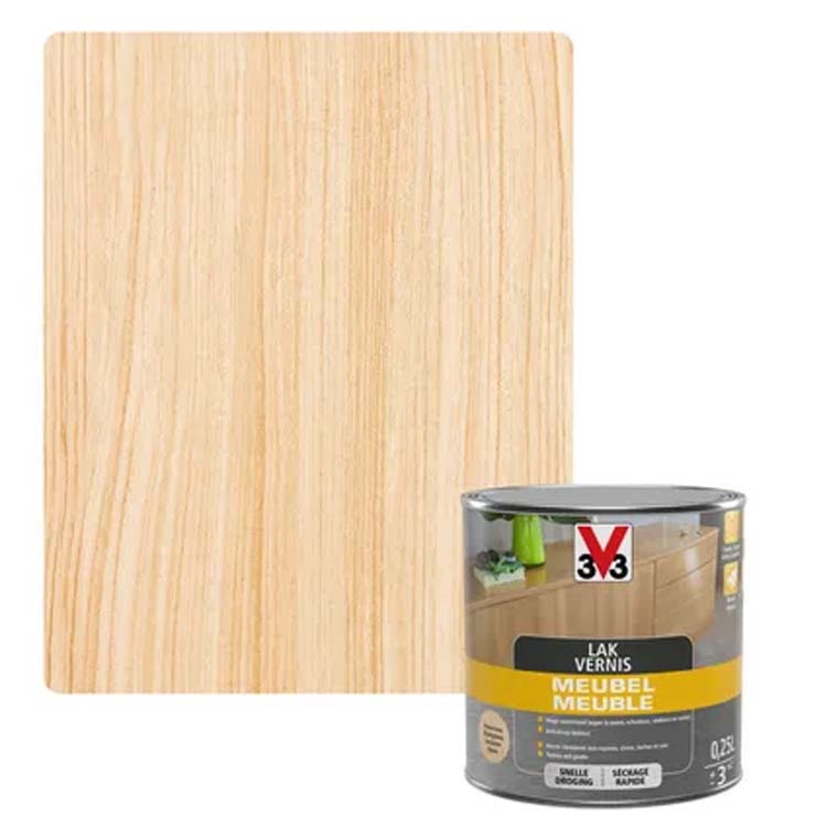 V33 meubellak transparant zijdeglans 0,25L