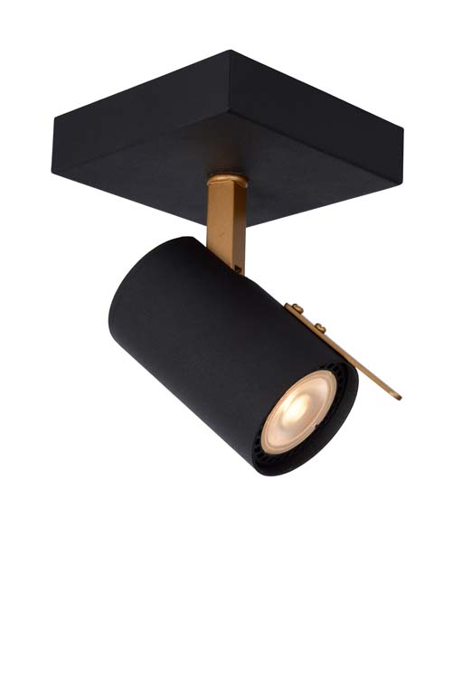 Spot mural - noir/or - GU10 - 5W