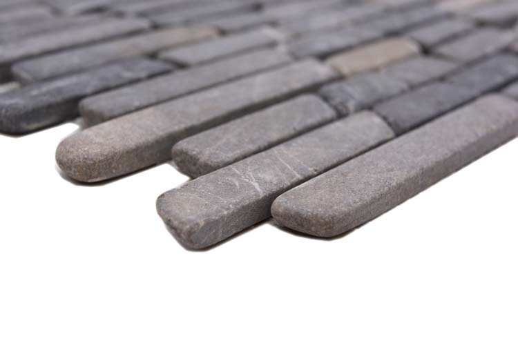 Mosaïque Brick gris pierre mat 30,5x30,5cm