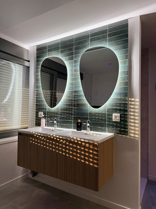 Vloer- en wandtegel Medina groen glanzend 6x25cm