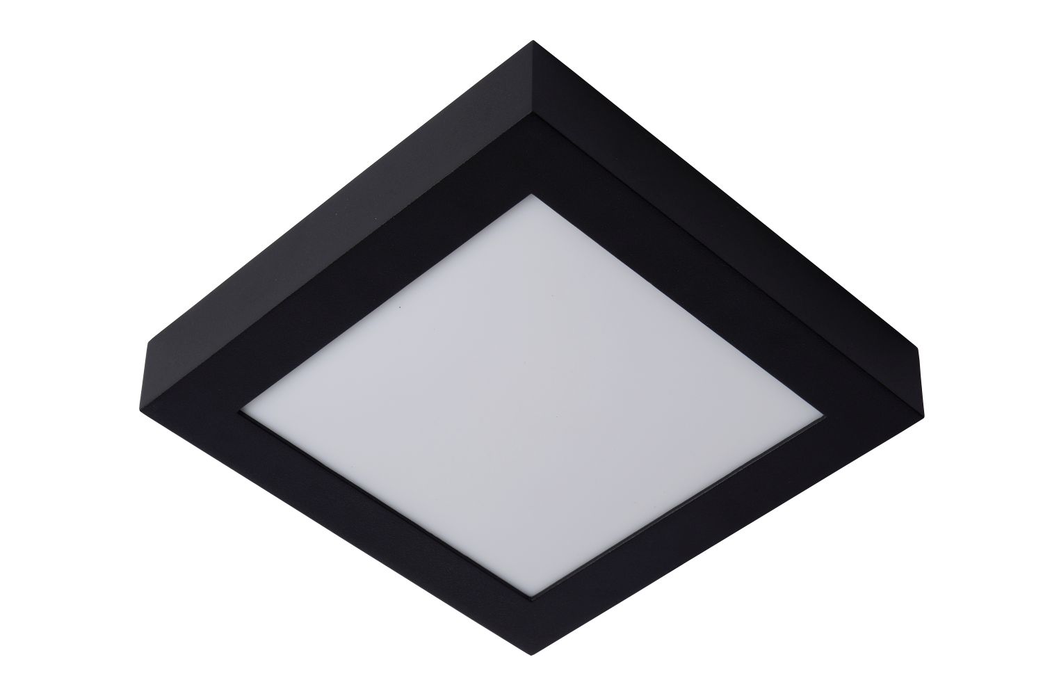 Plafondlamp - zwart - vierkant - dimbaar - LED - 22W - IP44