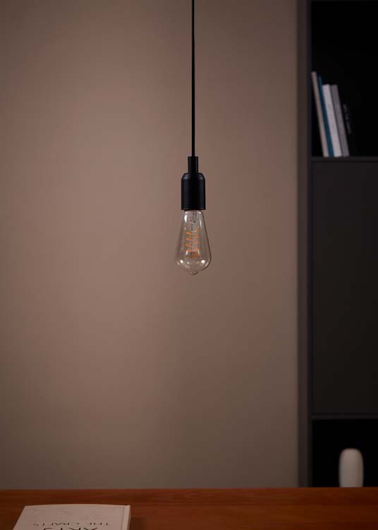 Lampe LED - E27 - transparente - 14,5cm - dimmable - 1x7W - 806lm - 2700K - 2 pièces