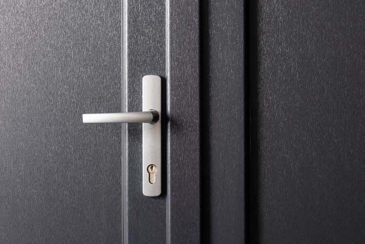 Porte ext. PVC panneaux plein anthracite 1800x2100mm D