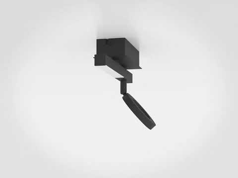 Plafondspot Cardi 1 spot zwart 3.2W 400LM Plafondspot Cardi 1 spot zwart 3.2W 400LM