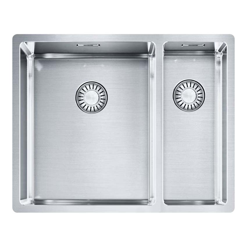 Spoelbak Franke Box inox 1,5 bak 56x45cm links