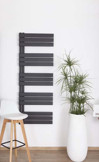 Radiateur sèche-serviette Demi single noir 160 x 60 cm 766 Watt