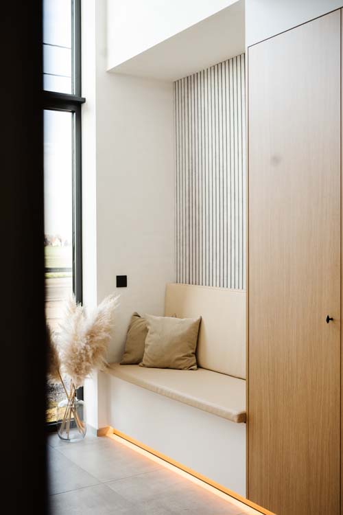 Decoratief wandpaneel Line Up 20x300x2770 zwart-beton
