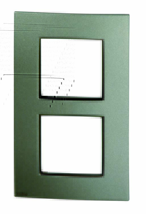 Plaque 2x vertical intense bronze Plaque 2x vertical intense bronze