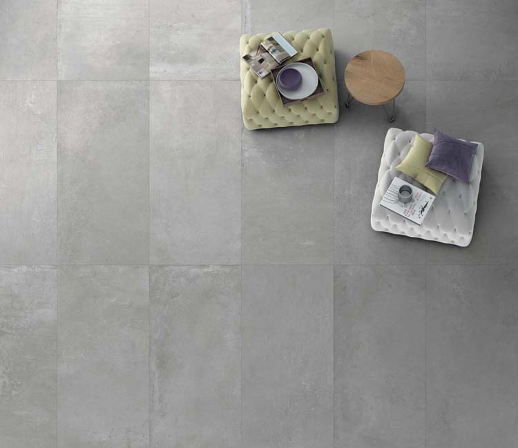 Carrelage Atlas gris béton rt 60 x 120 cm