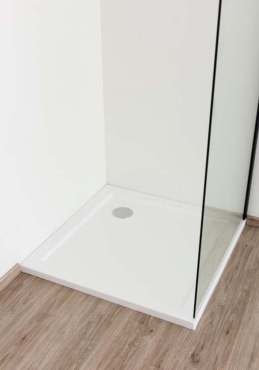 Douchebak Horst acryl mat wit 90x90cm