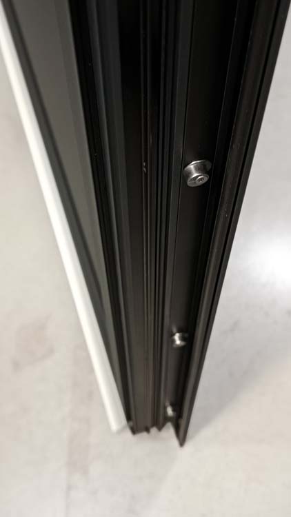 Buitendeur alu Faro zwart L maatwerk