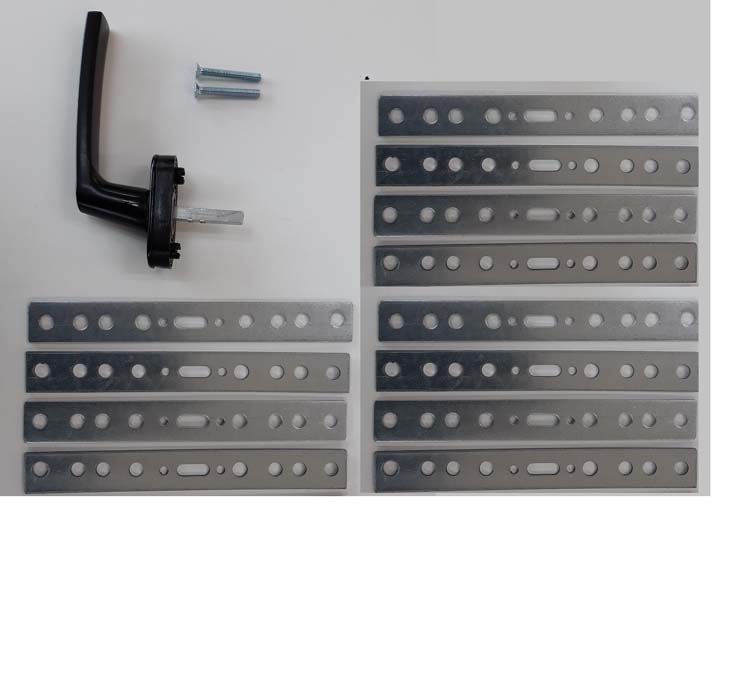 Accessoires fenêtre en bois: 12 pattes de fixation