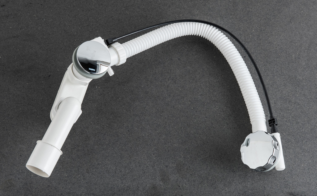 Autom. lediging standaard wit 3/2 inch